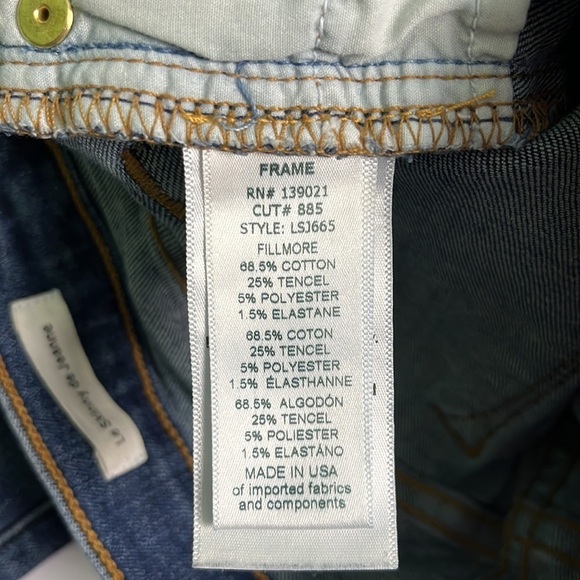 Frame Denim Women's Le Skinny De Jeanne Cotton-Blend Jeans Size 25 - Picture 6 of 9